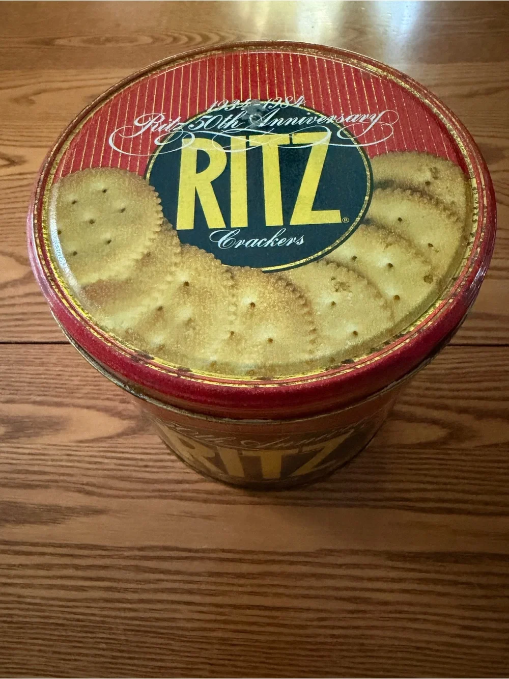 Vintage 1984 Nabisco Ritz Crackers 50th Anniversary Advertising Tin